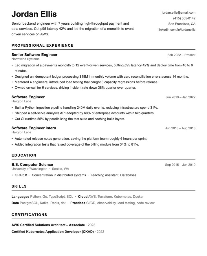 ATS-optimized resume
